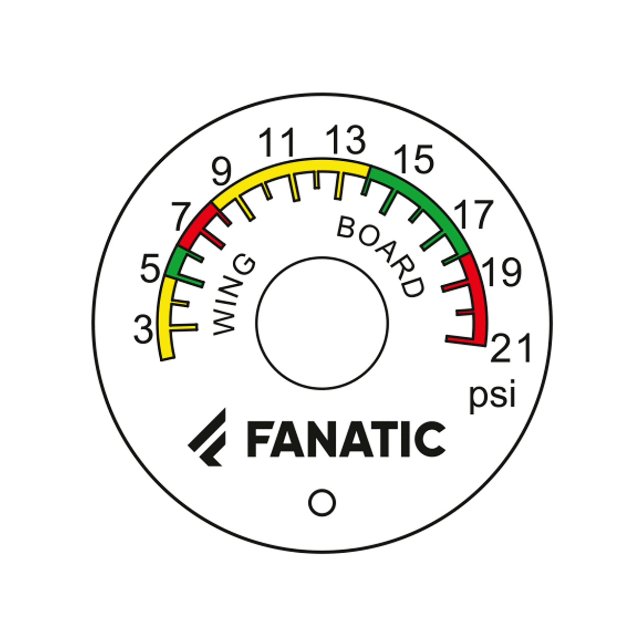 Fanatic X Pressure Gauge for HP6/HP8 Pump (Wing Edition) 2023